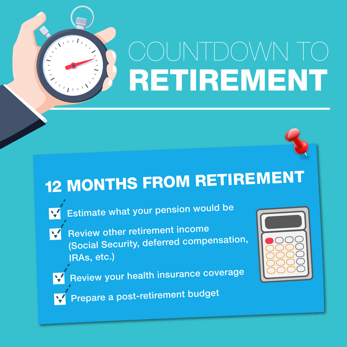 Countdown to Retirement - 12 months To Go